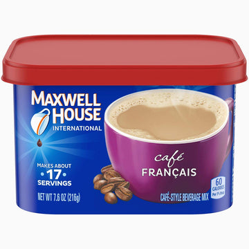 Maxwell House light roast International Cafe Francais Caf  , 7.6 Ounce (Pack of 8)