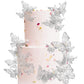 YCTHUNFISH 40 Pack 3D Butterfly Cake Toppers, Silver, Paper, Mixed Styles, 4.4-2.7 inches, Ideal for Baby Shower, Birthday,