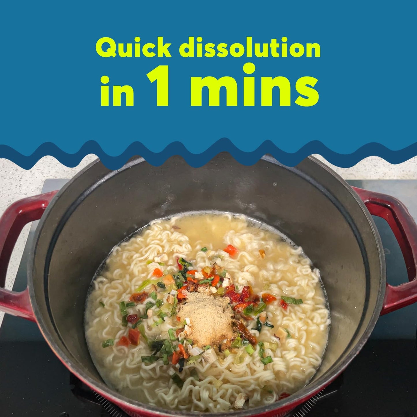 Sungiven Chicken Instant Ramen Seasoning Powder, Vegan, Less Salt- Premium Instant Noodle Soup Powder, Mothers Day Gift, Ramen T