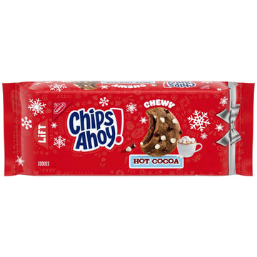 CHIPS AHOY! Hot Cocoa Chocolate Chip Cookies, Limited Edition Holiday Cookies, 9.9 oz