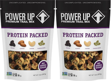 Gourmet Nut POWER UP, PROTEIN PACKED - 100% Natural, Vegan, Gluten Free (Pack of 2-14oz)