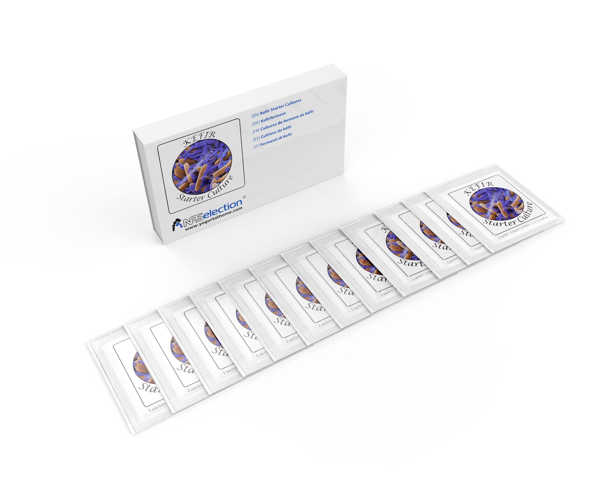 Kefir Starter Culture - Pack of 12 Freeze Dried Sachets (12)