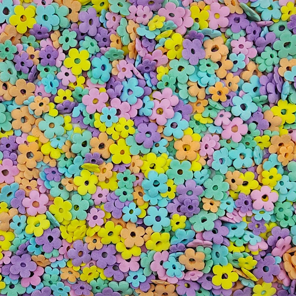 Eastron Edible Spring Flowers Sprinkles Flower Sprinkles For Cake Decorating Confetti Sprinkles For Cupcakes, Ice Cream, Cookies
