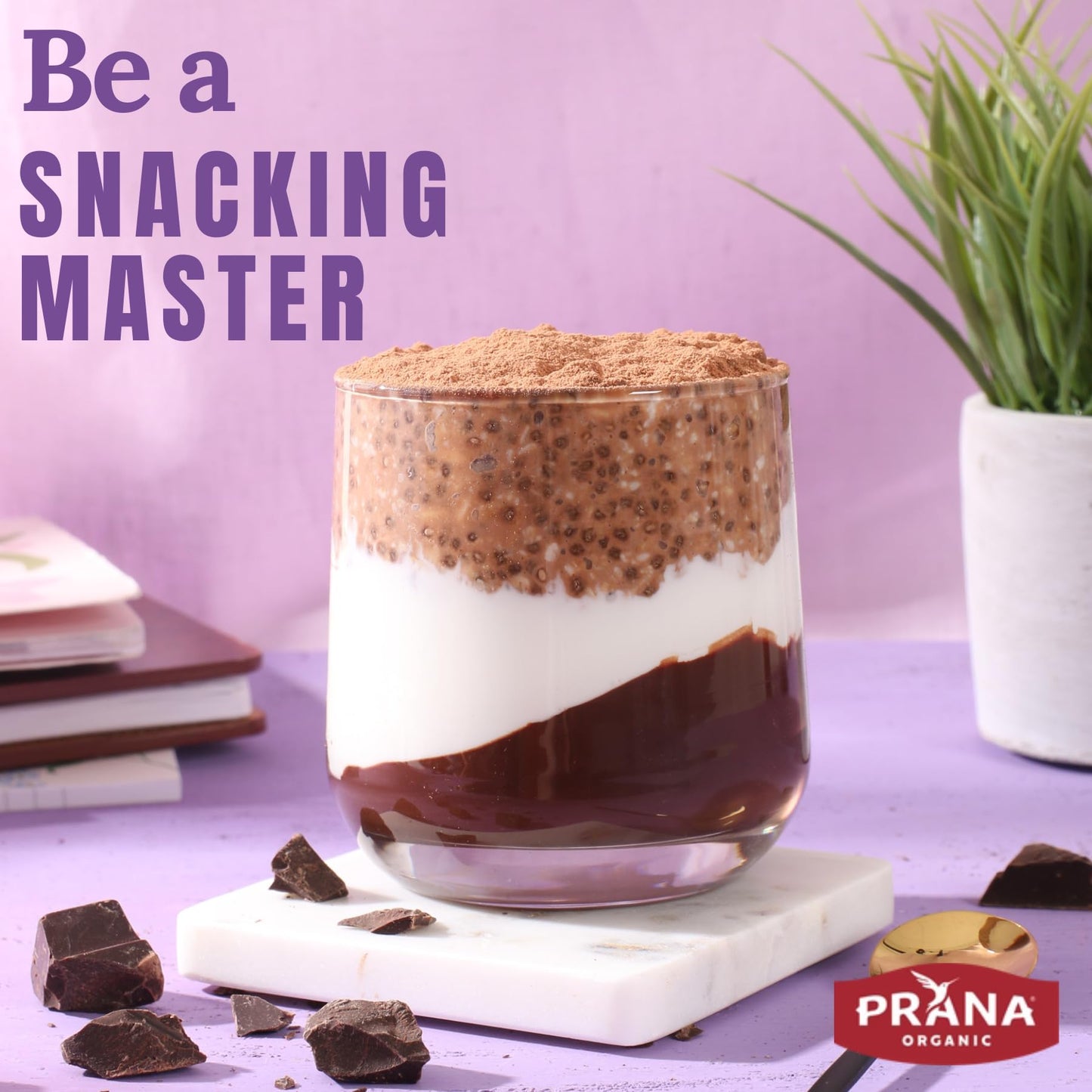 Prana Organic Overnight Chia with Oats Chocolatey Dream | Rich in Fiber & Protein, Vegan, Non-GMO | Fairtrade Chia Pudding - 10.