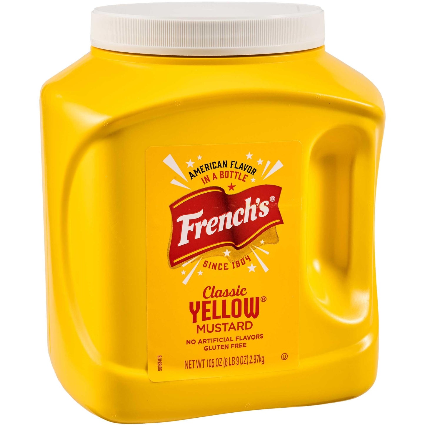 Frenchs Classic Yellow Mustard  105 oz - One 105 Ounce Bulk Container of Tangy and Creamy Yellow Mustard Perfect for Professional Use or for Refillable Containers at Home