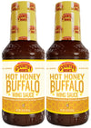 Country Bob's Hot Honey Buffalo Wing Sauce - Traditional Buffalo with Sweet Twist, Small Batch, Ideal for Grilling, Frying, Baki