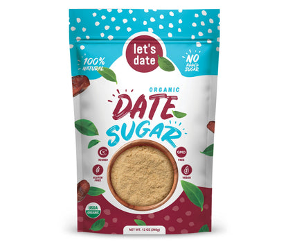 Lets Date | Organic Date Sugar | Excellent Sugar Substitute | Baking Sugar Alternative | Good Source of Fiber | Vegan | Paleo | 