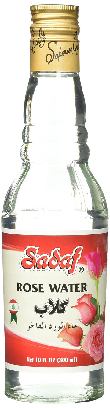 Sadaf Rose Water Glass Bottle, 10 Fl. Oz.