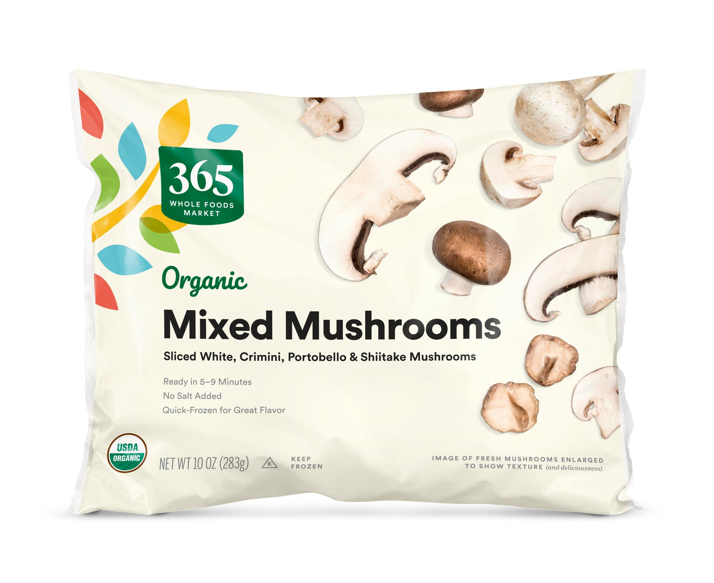 365 by Whole Foods Market, Organic Mixed Mushrooms, 10 oz, (Frozen)