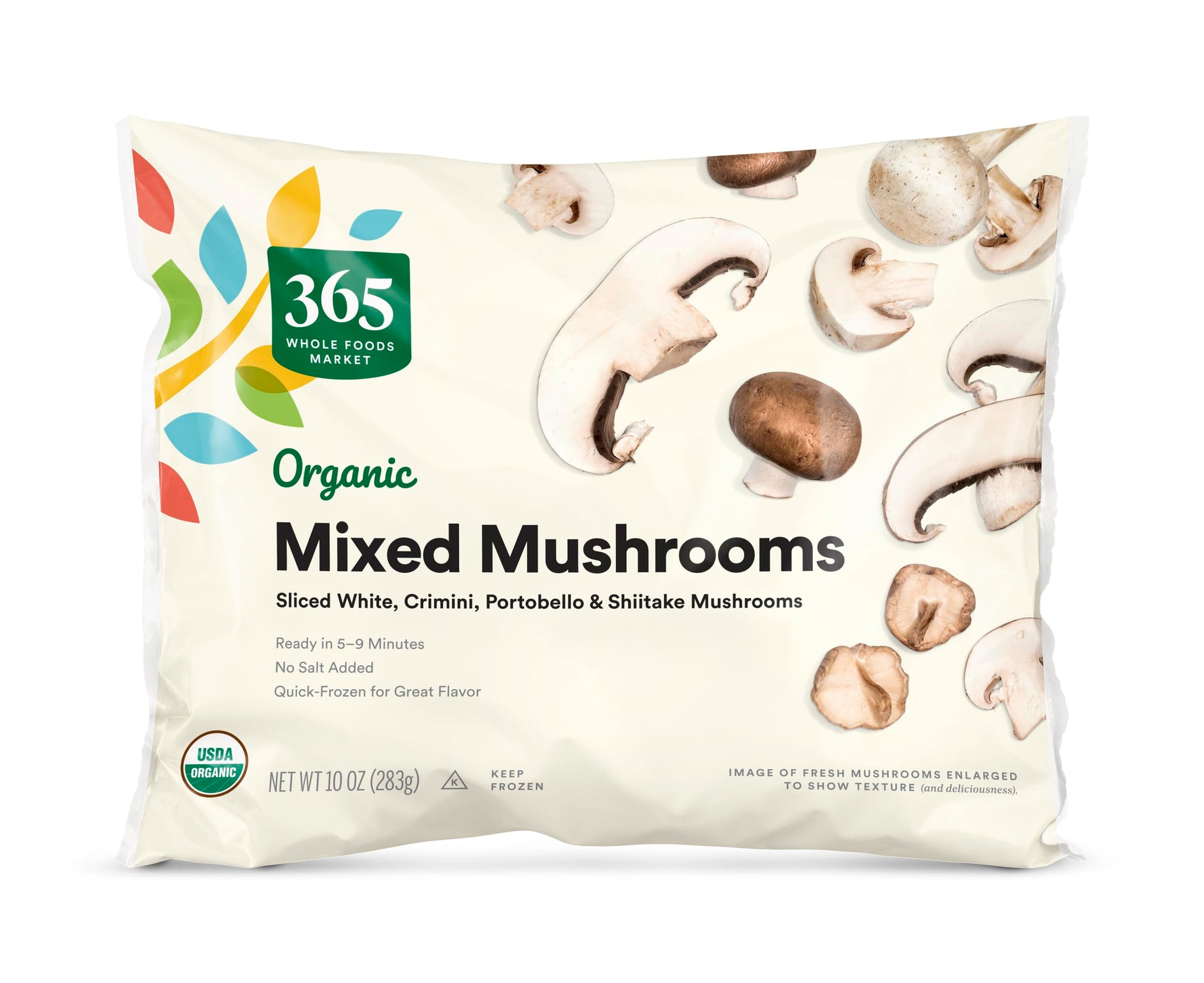 365 by Whole Foods Market, Organic Mixed Mushrooms, 10 oz, (Frozen)