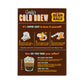 GRADYS COLD BREW, New Orleans Style - DECAF, 100% Arabica Ground Coffee & Chicory Pouches, TWO Bundles of 4 Easy-to-Brew Bean Ba