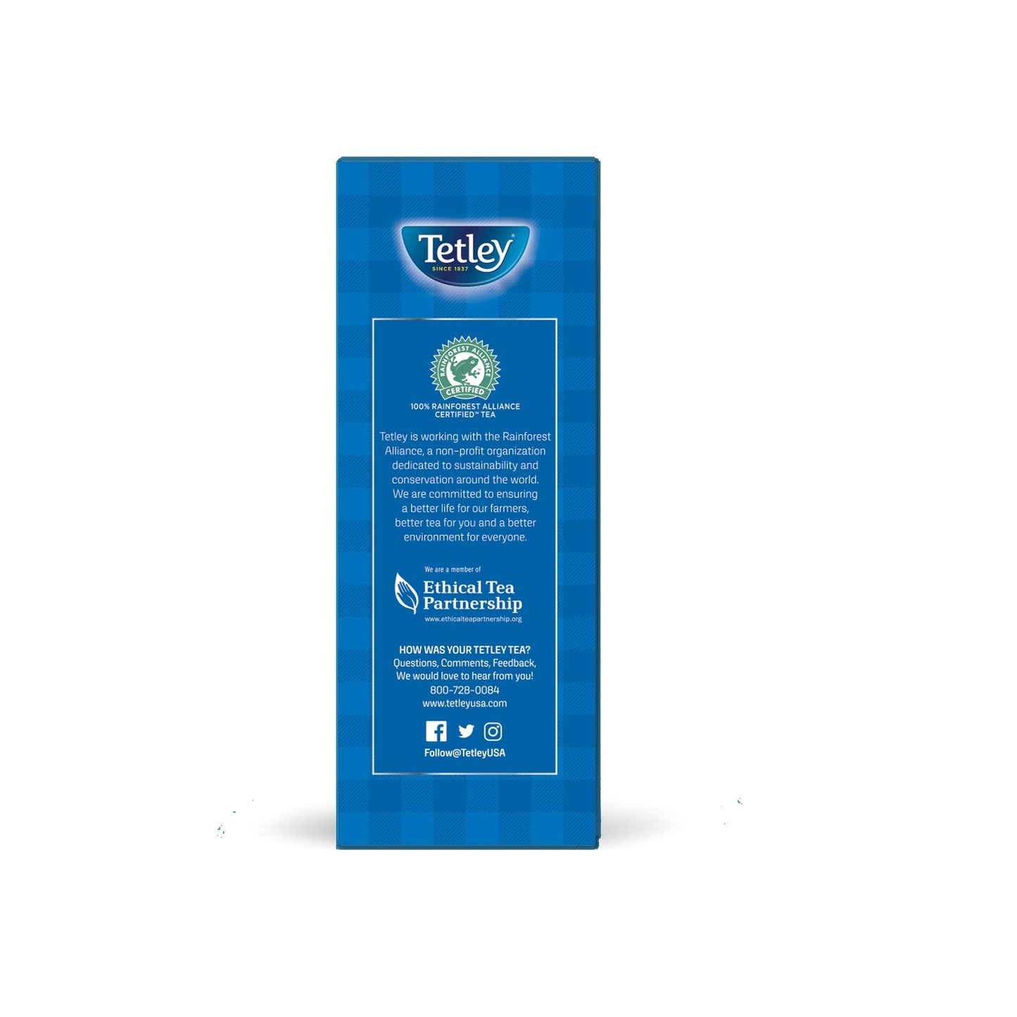 Tetley Classic Blend Premium Black Tea, Rainforest Alliance Certified, 100 Count (Pack Of 12)