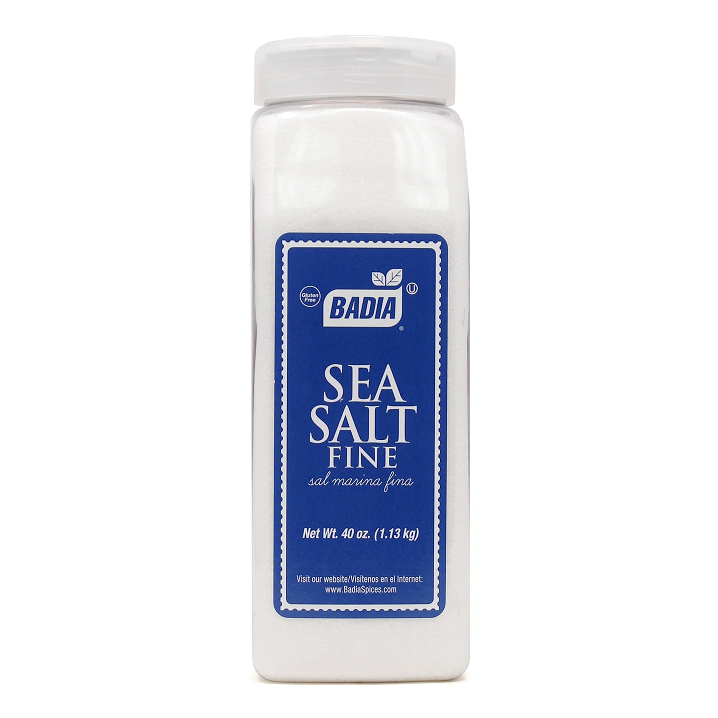 Badia Sea Salt Fine, 40 oz