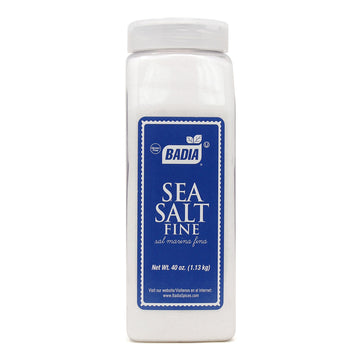 Badia Sea Salt Fine, 40 oz