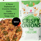 Mekhala Thai Chili Lime Crispy Onions - Salad Toppings Crunchy Fried Onions For All-Purpose Seasoning Like Keto, Ramen Toppings,