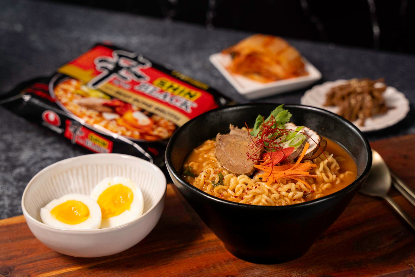 Nongshim Ramen Noodles  Gourmet Instant Ramen  enhanced Microwavable Noodle Soup  Shin Black  4.58 Ounce (Pack of 16) - Packaging Graphic May Vary