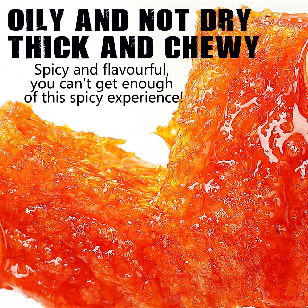 Phuumy Vegetarian Gluten Squares, Spicy Flavor, 3.52 oz, Chinese Snacks