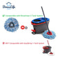 Bonuslife 8-Pack Mop Head For O-Ceda Rinseclean Spin Mop Refill 2-Tank System Only Easy Cleaning Microfiber Replacement