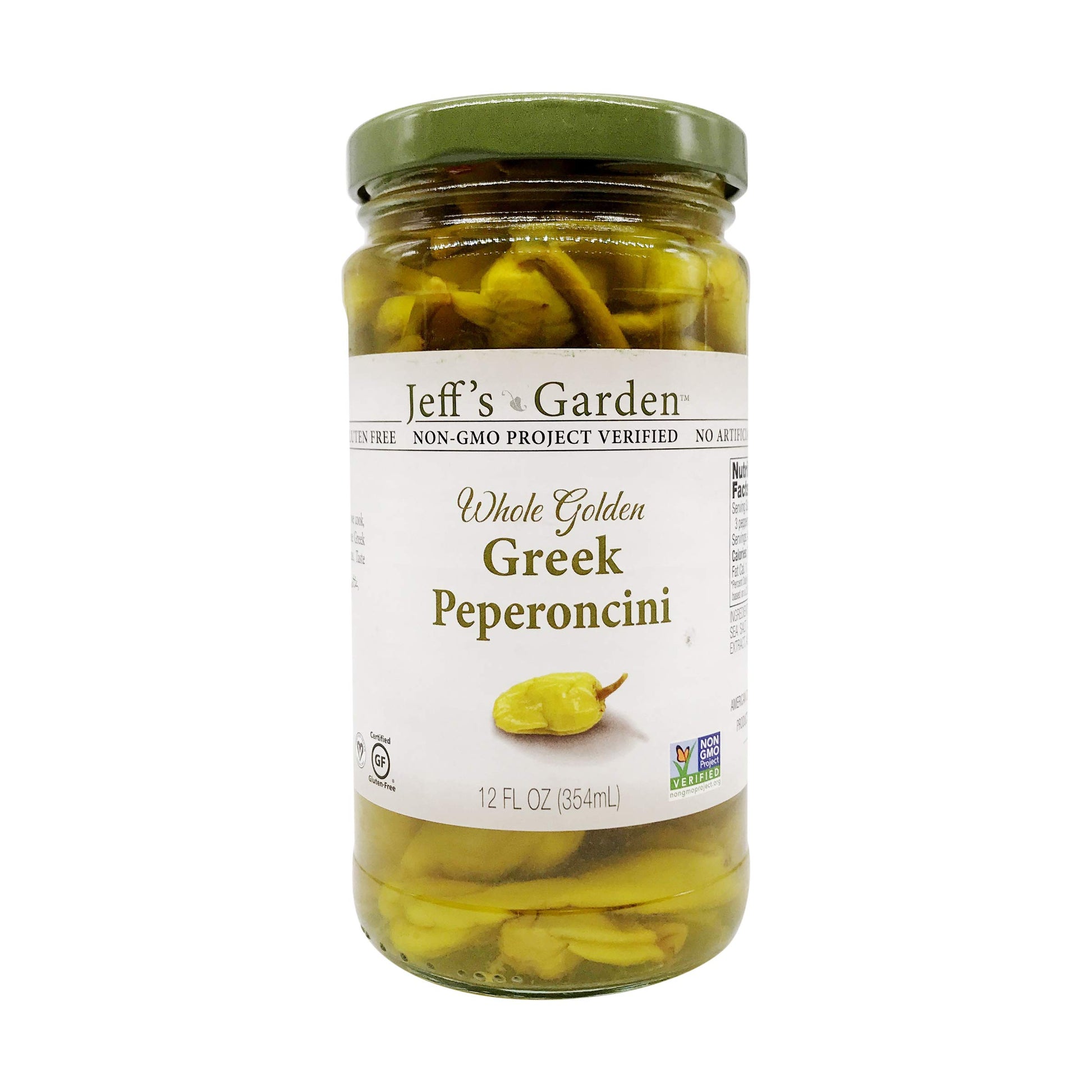 Jeff'S Garden, Peperoncini Grrek Golden Whole, 12 Ounce
