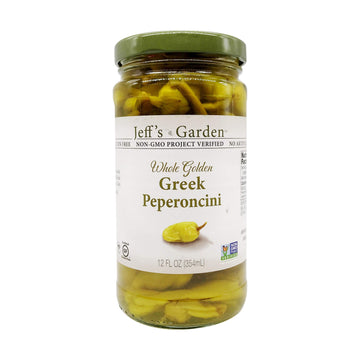 Jeff'S Garden, Peperoncini Grrek Golden Whole, 12 Ounce