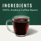 Starbucks Ground Coffee Medium Roast Half-Caff House Blend 100% Arabica 12 oz (Pack of 6)