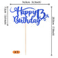 Rssta i Happy 13th Birthday Cake Topper, Glitter Number 13, Deep Blue, Paper, Model XM223