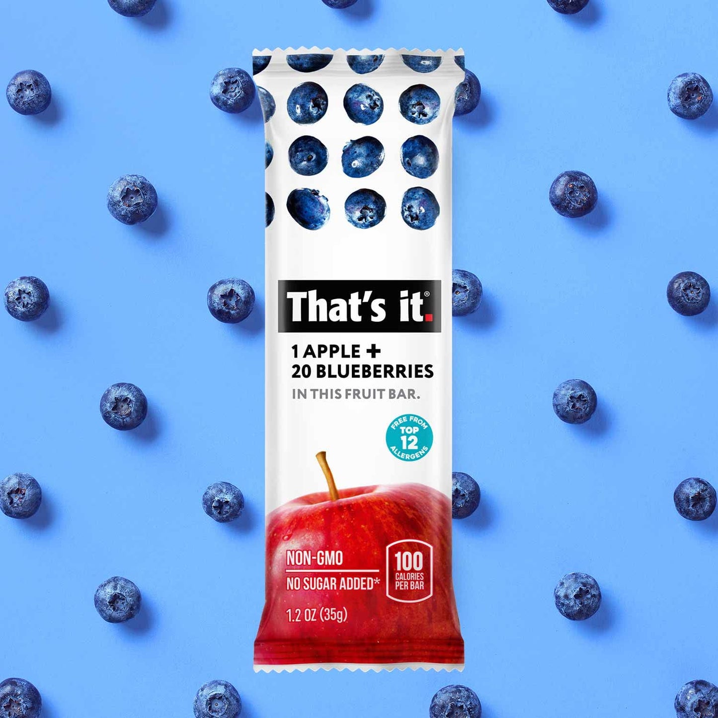 Thats it. Variety Pack 100% Natural Real Fruit Bar, Best High Fiber Vegan, Gluten Free Healthy Snack, Paleo for Children & Adul