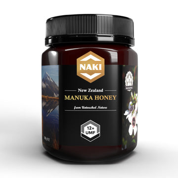 NAKI Manuka Honey Harvested, Tested. Traceable. Certified 100% New Zealand Honey - International Gold Award Winner (UMF 12+ MGO 
