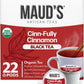 Mauds Cinnamon Organic Black Tea Pods  22ct | Cinn-Fully Cinnamon Tea | Hot Cinnamon Spice Tea | Solar Energy Produced Recyclable Single Serve Tea Pods Compatible with Keurig K-Cup malt-inspired