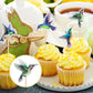 40 Pieces Hummingbird Cake Cupcake Toppers Bird Cupcake Topper Decoration Wafer Hummingbird Cake Bird Decor By Wafer Paper For Spring Wedding Birthday Celebrating Party Events, 4 Styles