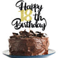 Klionjor 18Th Birthday Cake Topper - Happy Birthday Decoration For 18Th Party - Gift Plugin (18)