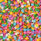 Rainbow Pastel Confetti Sprinkles - 1.7 Pounds - Birthday Pastel Quins - Flat Round Sprinkles - Pastel Candy Quins For Ice Cream, Cookies, Cupcakes, Cake Decorating