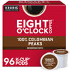 Eight O Clock Coffee Colombian Peaks Keurig Single-Serve K-Cup Pods, Medium Roast Coffee, 96 Count (Pack of 4)