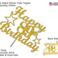 89 Birthday Cake Topper Gold Glitter, Party Decoration Ideas, Premium Quality, Sturdy Doubled Sided Glitter, Acrylic Stick. Made