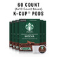 Starbucks Mocha Flavored K-Cup Coffee Pods, 100% Arabica, 60 Pods (6 Boxes)