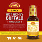 Country Bob'S Hot Honey Buffalo Wing Sauce - Traditional Buffalo With Sweet Twist, Small Batch, Ideal For Grilling, Frying, Baki