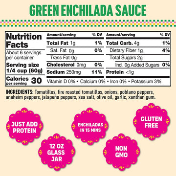 Somos Green Enchilada Sauce, 12 Oz