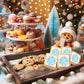 Happy Holidays Gift Basket Cookies Chocolate Chip Cookie Fudge Filled For Men Women Kids | INDIVIDUALLY WRAPPED | Large Cookies