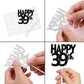 18Pcs Black Glitter Happy 39Th Dessert Cupcake Topper Pick For Funny Legend Since 1986 Theme Decor Supplies Men Women Happy 39 B