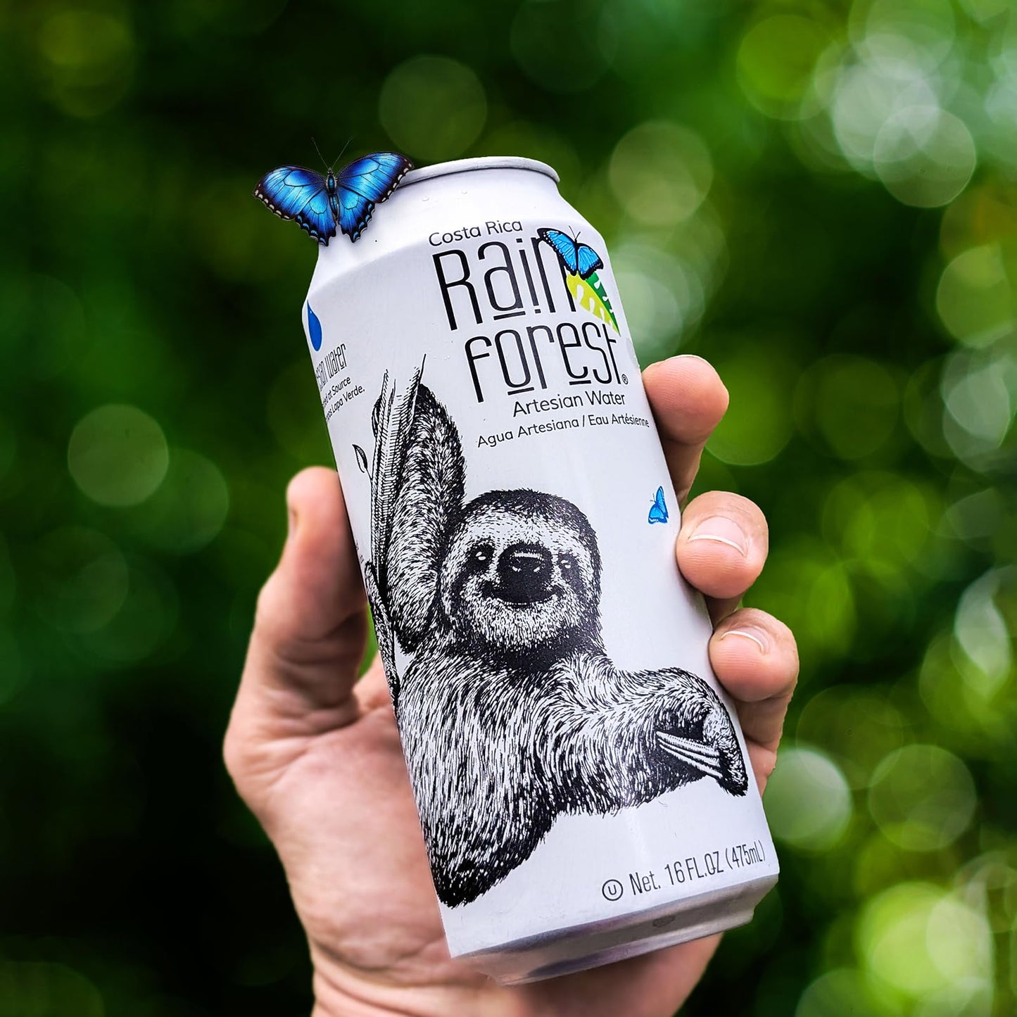 Rainforest Artesian Water  Costa Rica Pallet of 114 boxes - 1 368 Water Cans (475 mL / 16 oz Each) | Eco-Friendly & Sustainable Aluminum Packaging