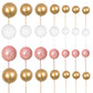 Gyufise 30Pcs Balls Cake Topper Mini Balloons Cake Toppers Foam Ball Cake Decorations Balloon Cake Topper Ball Shaped Cake Inser