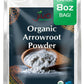 Jiva Organics Organic Arrowroot Flour (Powder) 8 Ounce Bag - Raw, Non-Gmo, Gluten Free