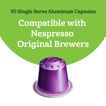 large online retailer Fresh Ristretto Intenso Dark Roast compact pieces, Compatible with Nespresso Original, 50 Count (5 Packs of 10), Intensity 10/13
