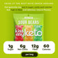 Kiss My Keto Gummies Candy - Low Carb Candy Sour Bears, Keto Snack Pack - Healthy Candy Gummys - Vegan Candy, Keto Gummy Candy -