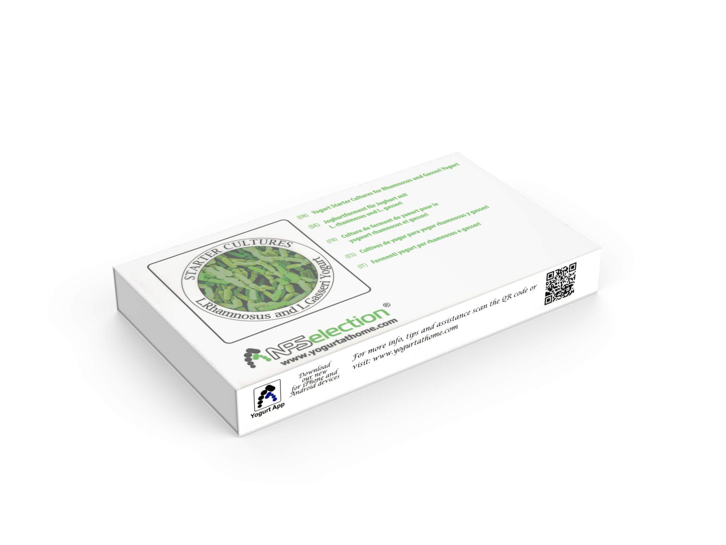 Natural Probiotic Selection Yogurt Starter Cultures - Pack of 12 Freeze-Dried Sachets for Lactobacillus Rhamnosus and L.Gasseri