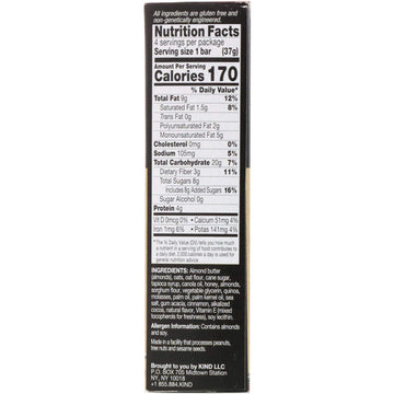 Kind Breakfast Filled Bar, Honey Almond Butter, 5.2 Ounce, 4 Count