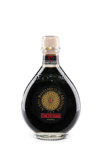 Due Vittorie Balsamic Vinegar, Barrel Aged, 8.45 fl oz / 250ml, IGP Modena, All-Natural, Cork Pourer, Extra Dense