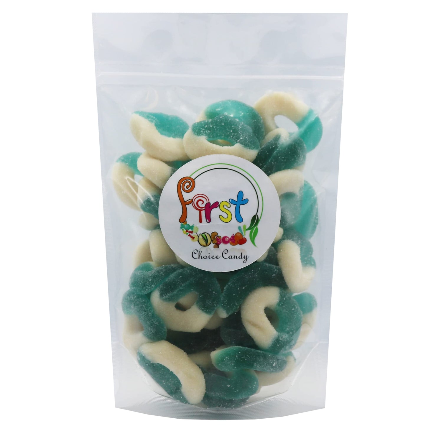 Firstchoicecandy Gummi Rings (Blue Raspberry, 2 Lb)