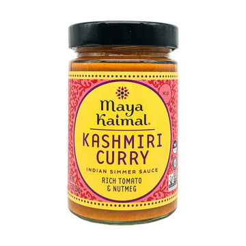 Maya Kaimal Kashmiri Curry Sauce, 12.5 Oz, Mild Indian Simmer Sauce With Tomato And Nutmeg. Vegan, Gluten Free, Non-Gmo Project