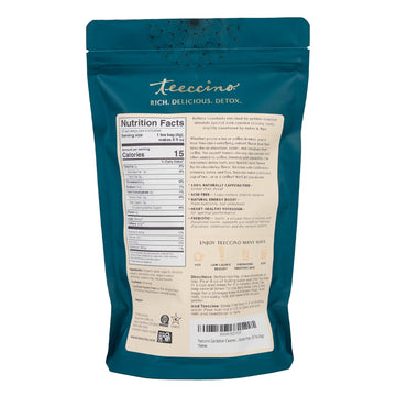 Teeccino Dandelion Caramel Nut Tea - Caffeine Free Herbal Tea - 50 Eco-Friendly Tagless Tea Bags